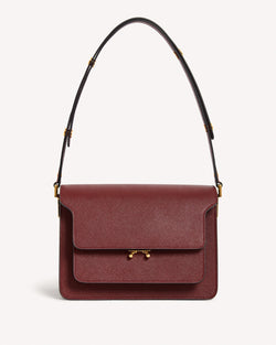 Marni Marni Trunk Shoulder Bag Burgundy | Malford of London Savile Row and Luxury Formal Wear Sale Outlet