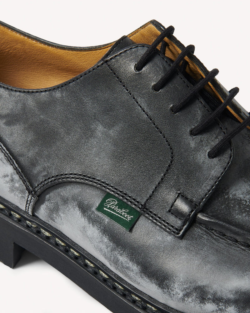 Paraboot Michael Lisse Derby Shoes Black | Malford of London Savile Row and Luxury Formal Wear Sale Outlet