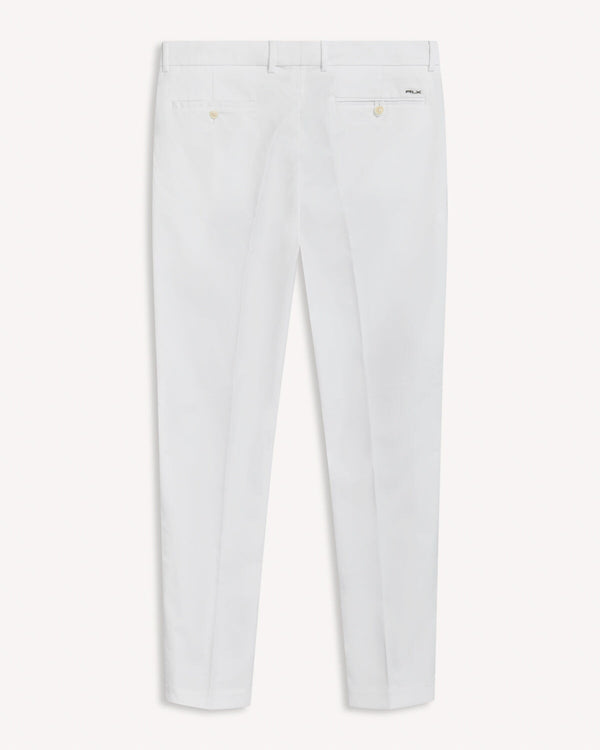 Ralph Lauren RLX Flat Front Chino White | Malford of London Savile Row and Luxury Formal Wear Sale Outlet