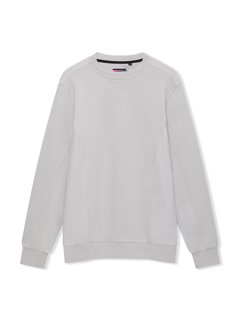 Richard James Crew Neck Sweatshirt Dove Grey | Malford of London Savile Row and Luxury Formal Wear Sale Outlet