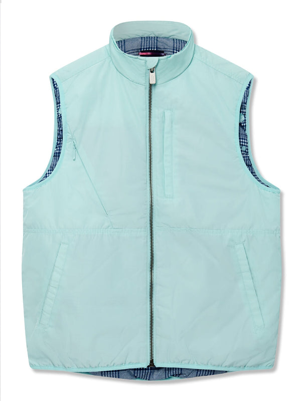 Richard James Gilet Vest - Aqua | Malford of London Savile Row and Luxury Formal Wear Sale Outlet