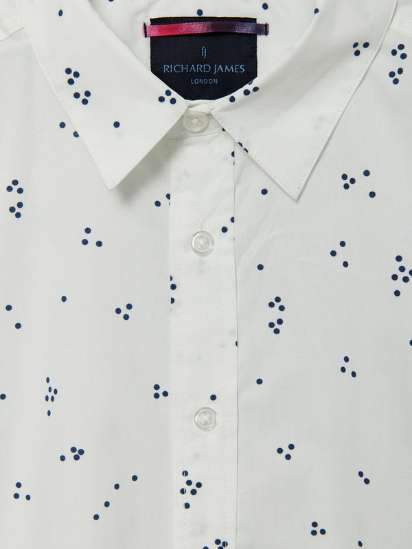 Richard James L/S Shirt Random Dots | Malford of London Savile Row and Luxury Formal Wear Sale Outlet