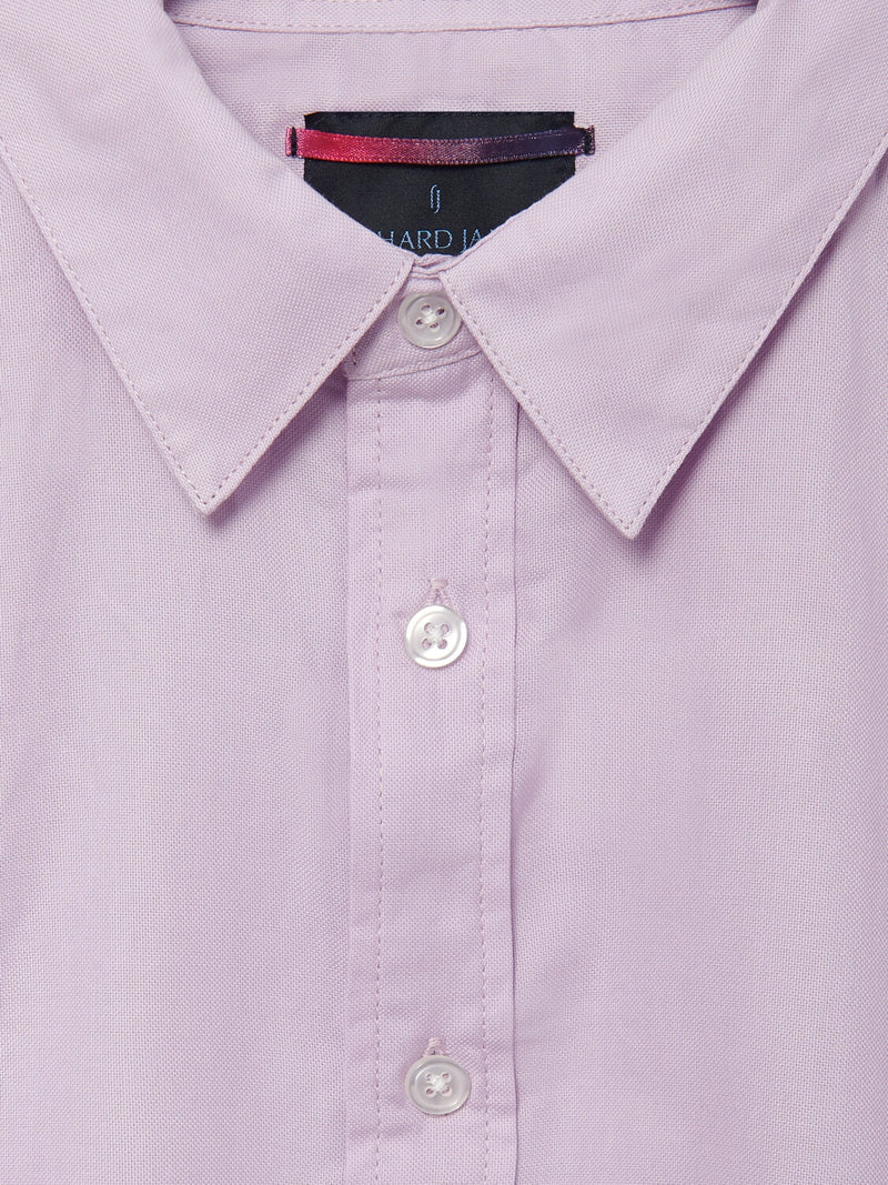 Richard James L/S Shirt Solid - Lilac | Malford of London Savile Row and Luxury Formal Wear Sale Outlet