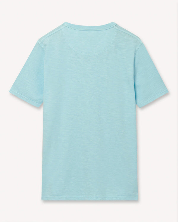 Richard James Organic Cotton Pocket T Pale Blue | Malford of London Savile Row and Luxury Formal Wear Sale Outlet