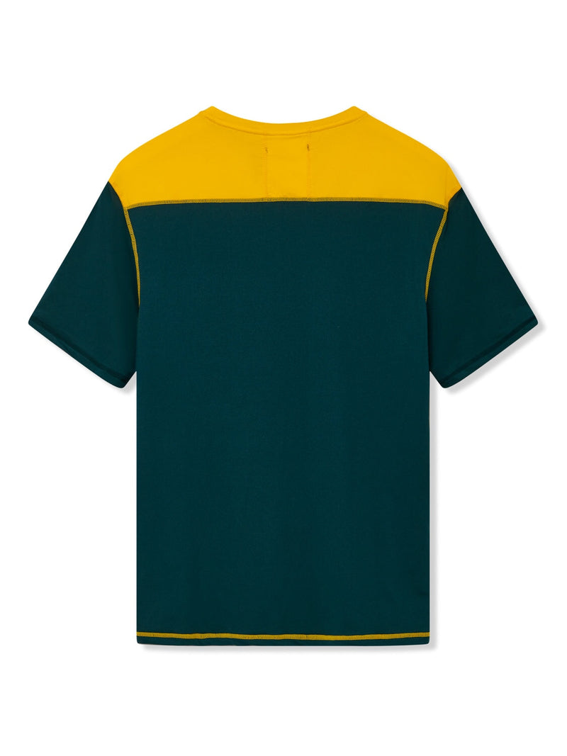 Richard James S/S Active TEE Egg Yolk/Arctic Blue | Malford of London Savile Row and Luxury Formal Wear Sale Outlet