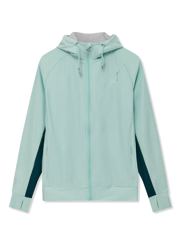 Richard James Tailored Active Sport Hoodie Aqua/Arctic Blue | Malford of London Savile Row and Luxury Formal Wear Sale Outlet