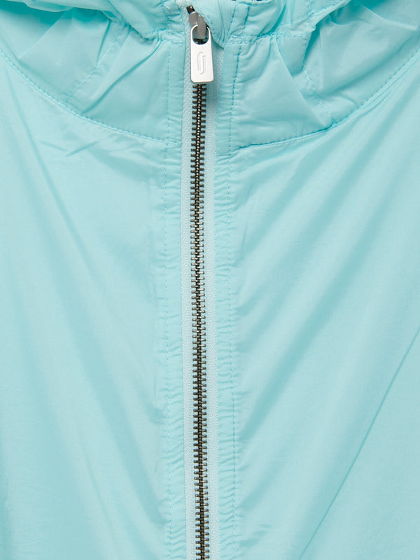 Richard James Zip Through Woven Hoodie - Aqua | Malford of London Savile Row and Luxury Formal Wear Sale Outlet