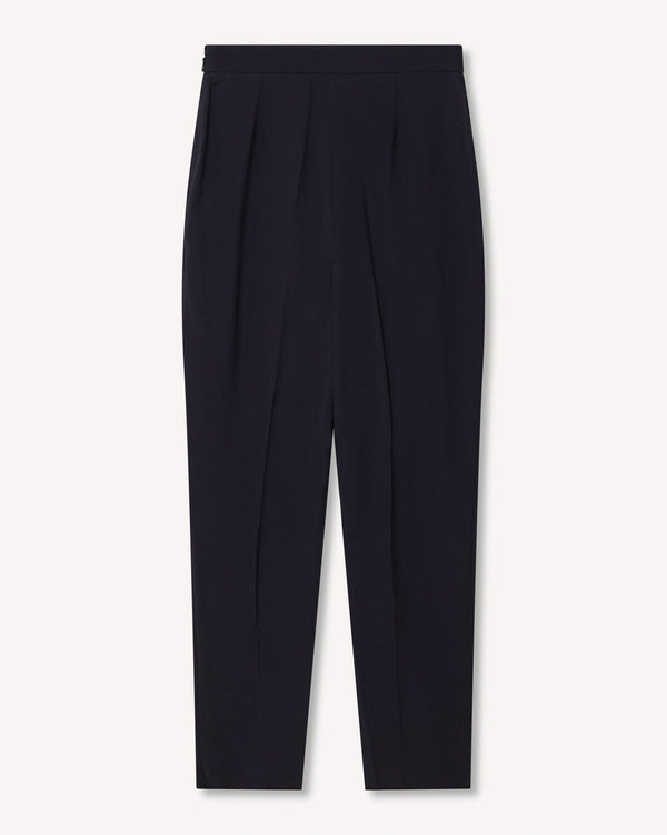 Salvatore Ferragamo Ladies Trouser Navy | Malford of London Savile Row and Luxury Formal Wear Sale Outlet