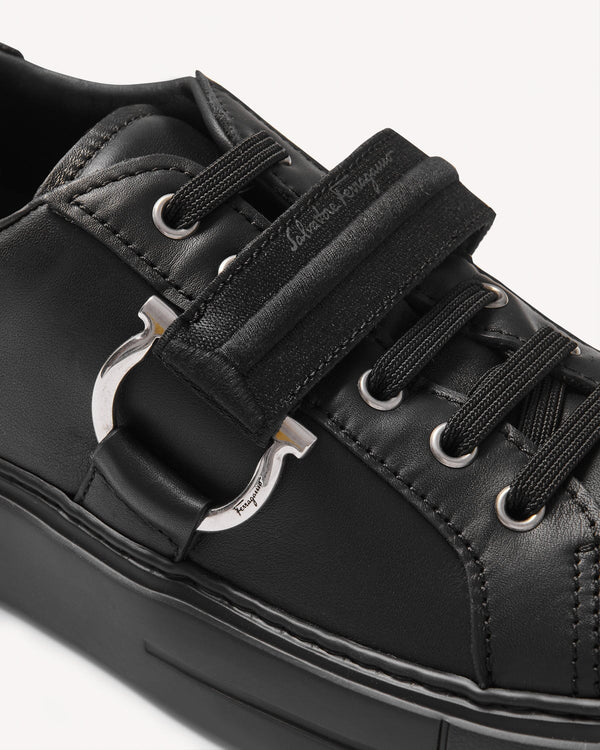 Salvatore Ferragamo Pharrel Low-Top Sneakers Black | Malford of London Savile Row and Luxury Formal Wear Sale Outlet