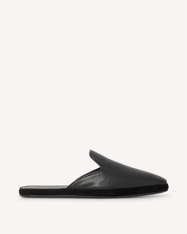 Salvatore Ferragamo Present Backless Loafers Black | Malford of London Savile Row and Luxury Formal Wear Sale Outlet